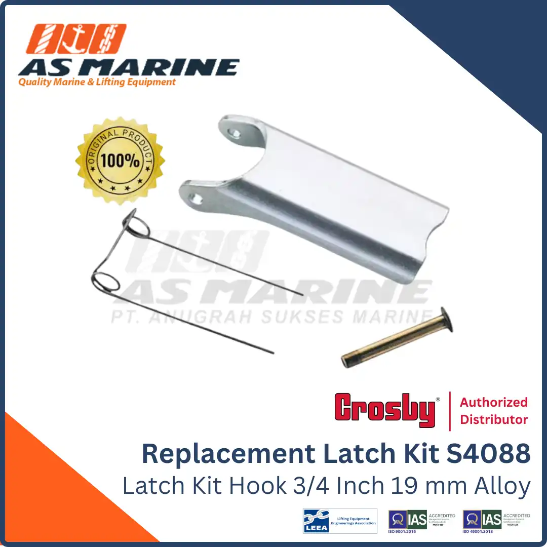 Crosby USA Safety Latch Kit Alloy S4088 Hook Chain 3/4